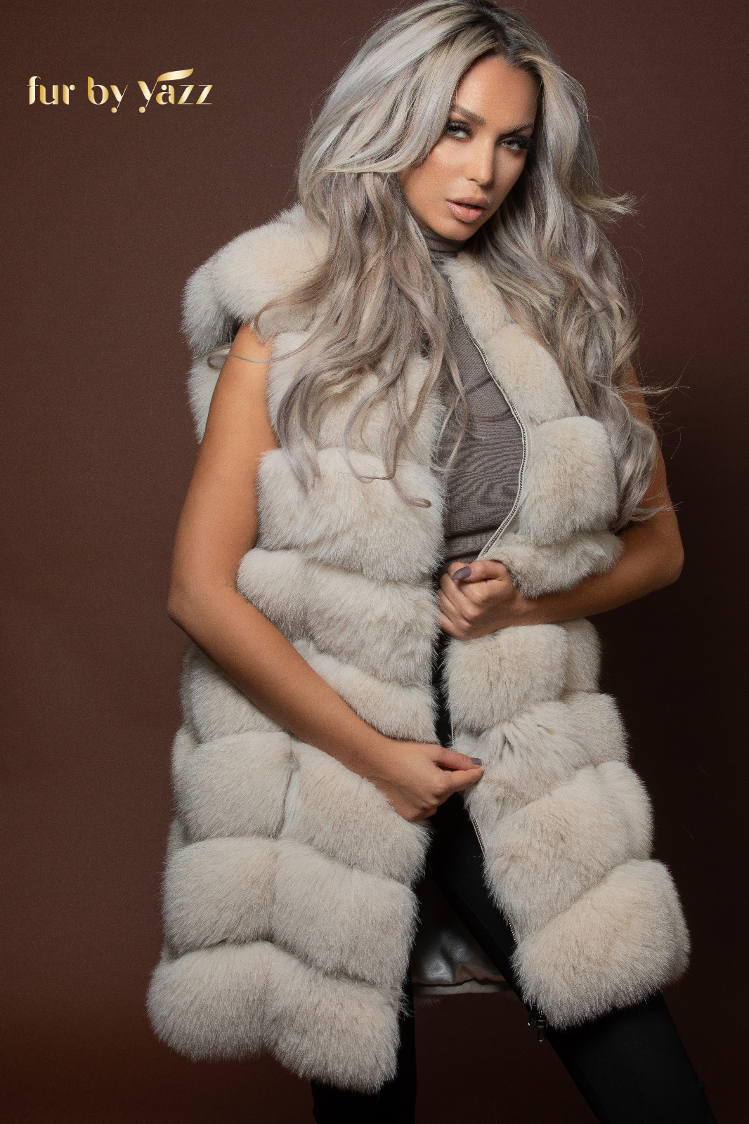 Fur Long Gillete - Beige